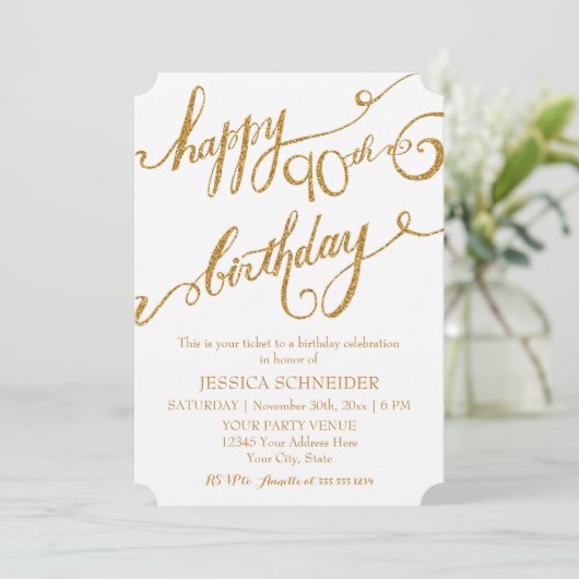 90e verjaardag van de negentigste verjaardag van d kaart (Staand voorkant)