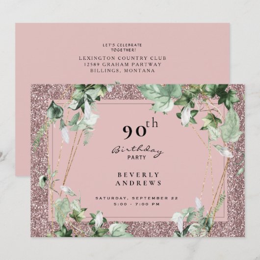 90e verjaardag van de olievlek kaart (Voorkant / Achterkant)