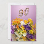 90e verjaardag van de uitnodiging - (Voorkant)