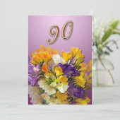 90e verjaardag van de uitnodiging - (Staand voorkant)