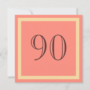 90e verjaardag van de uitnodiging van de Birthday 
