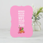 90e verjaardag van de uitnodiging van de Birthday  (Staand voorkant)