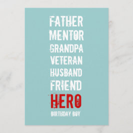 90e verjaardag van de uitnodiging van Hero