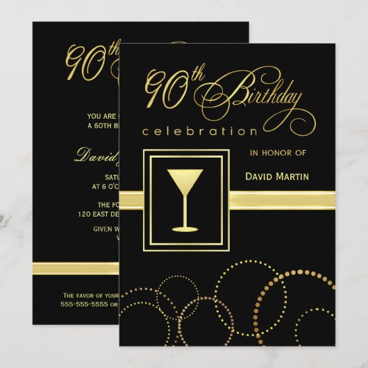 90e verjaardag van de Uitnodigingen van de Partij  (Voorkant / Achterkant)