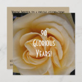 90e verjaardag van de viering van de gele Rose Kaart (Voorkant / Achterkant)