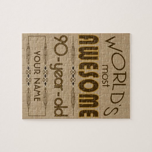 90e verjaardag van de viering van de wereld Best F Legpuzzel (Horizontaal)