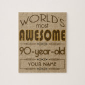 90e verjaardag van de viering van de wereld Best F Legpuzzel (Verticaal)