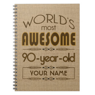 90e verjaardag van de viering van de wereld Best F Notitieboek