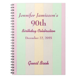 90e verjaardag van het gastboek van de partij aste notitieboek