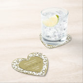 90e verjaardag van het thema White en Gold Kartonnen Onderzetters (Insitu)