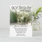 90e verjaardag van uitnodigingen (Staand voorkant)
