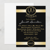 90e verjaardag van uitnodigingen (Voorkant / Achterkant)