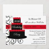 90e verjaardag van uitnodigingen (Voorkant / Achterkant)