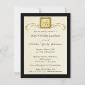 90e verjaardag van uitnodigingen van de Partij voo (Achterkant)