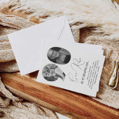 90e verjaardag viering aangepaste foto monogram kaart