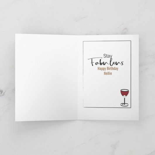 90e Verjaardag Vrouw Glitter Sparkle Glam Fun Kaart (Binnen)