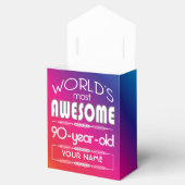 90e verjaardag werelden Beste Fabulous regenboog Bedankdoosjes (Geopend)