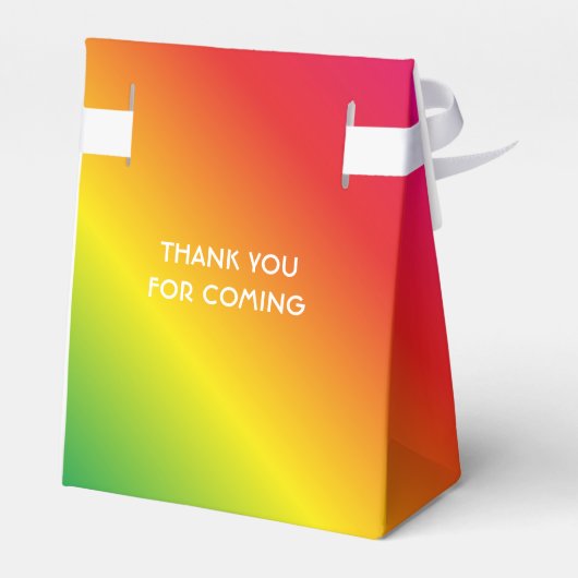 90e verjaardag werelden Beste Fabulous regenboog Bedankdoosjes (Achterkant)