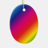 90e verjaardag werelden Beste Fabulous regenboog Keramisch Ornament (Achterkant)