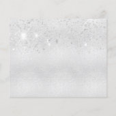 90e verjaardag zilveren glitter budget behalve dat flyer (Achterkant)