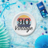  90e verjaardag Zondag Papieren Bordje (Feest)