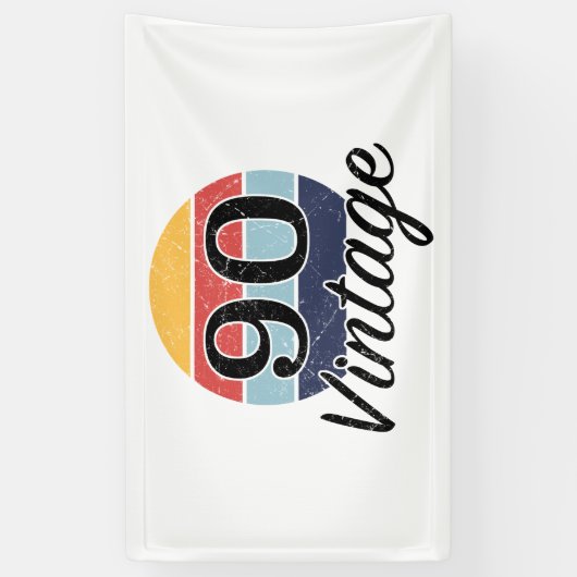  90e verjaardag Zondag Spandoek (Verticaal)