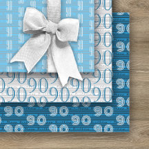 90e verjaardag Zwart Wit Typografie Nummers