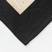 90e verjaardag zwarte zilveren foto collage naam fleece deken (Hoek)