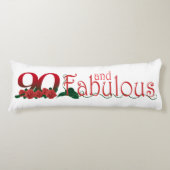 90e verjaardagscillus ( 20 x 54 inch) lichaamskussen (Voorkant)