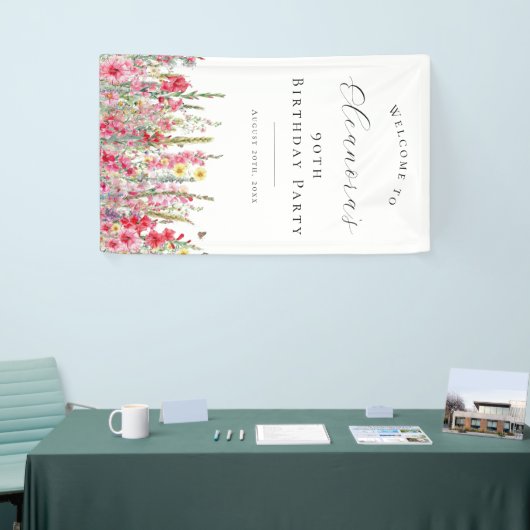 90e verjaardagsfeest augustus Geboorte Bloem Welko Spandoek (Beurs)