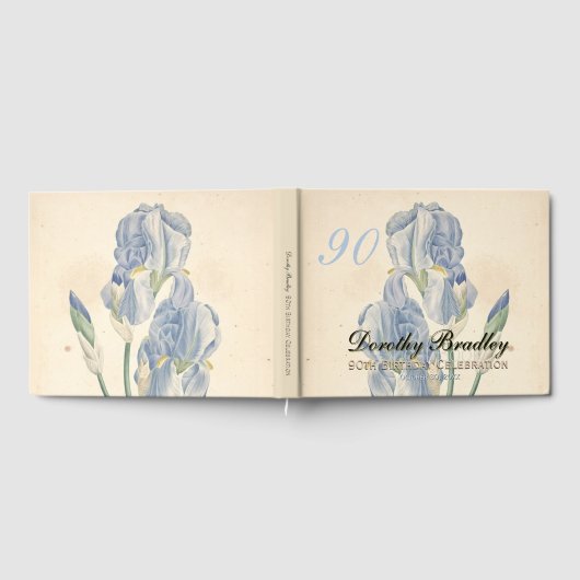 90e verjaardagsfeest Irissen Custom Guest Book Gastenboek (Volledig)
