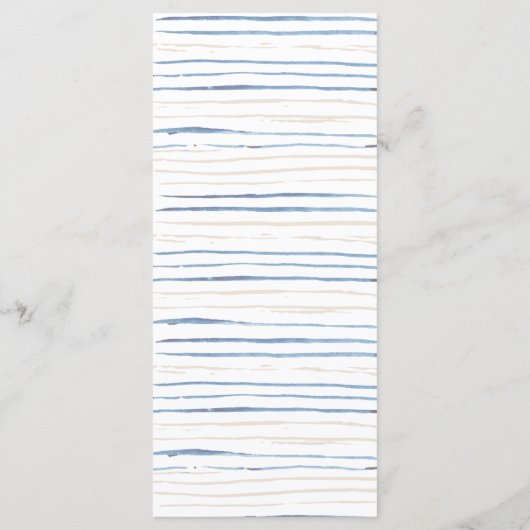 90e verjaardagsfeest volledig bewerkbaar plat menu (Achterkant)