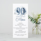 90e verjaardagsfeest volledig bewerkbaar plat menu (Staand voorkant)