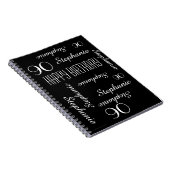 90e verjaardagsfeestje gastenboek, herhalende name notitieboek (Rechterzijde)