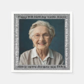 90e verjaardagsfeestje serviette 90yr servet (Voorkant)