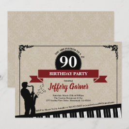 90e verjaardagsfeestje, uitnodiging voor Jazz-muzi