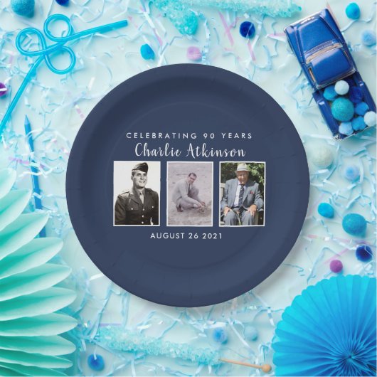 90e verjaardagsfoto, bord (Feest)