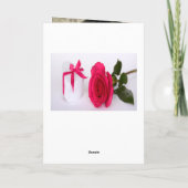 90e verjaardagsfoto Bourgogne floral Hartelijk dan Kaart (Achterkant)