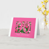 90e verjaardagsgroet kaart (Gele Bloem)