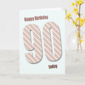 90e verjaardagskaart kaart (Gele Bloem)