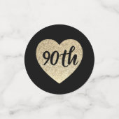 90e verjaardagstafel confetti (Kleine voorkant)