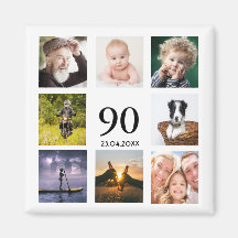 90e verlichtingspartij foto collage save the date