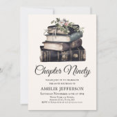 90e |  Victoriaans Boek Verjaardag Kaart (Voorkant)