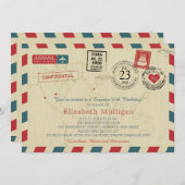 90e Wereldreiziger Airmail Verjaardagsfeest Kaart (Voorkant / Achterkant)