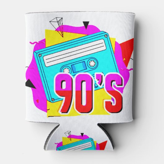 90er Jahre Old School Vibes Shirt Designs Geschenk Blikjeskoeler (Voorkant)