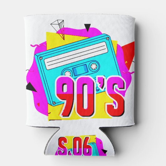 90er Jahre Old School Vibes Shirt Designs Geschenk Blikjeskoeler (Achterkant)