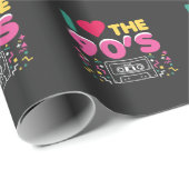 90er-outfit Ik hou van de 90er Retro Oudschool Cadeaupapier (Rol Hoek)