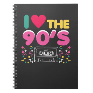 90er-outfit Ik hou van de 90er Retro Oudschool Notitieboek
