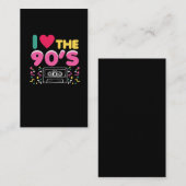 90er-outfit Ik hou van de 90er Retro Oudschool Visitekaartje (Voorkant / Achterkant)