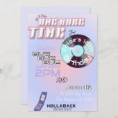 90s/2k Pop Verjaardagsuitnodiging Kaart (Voorkant / Achterkant)